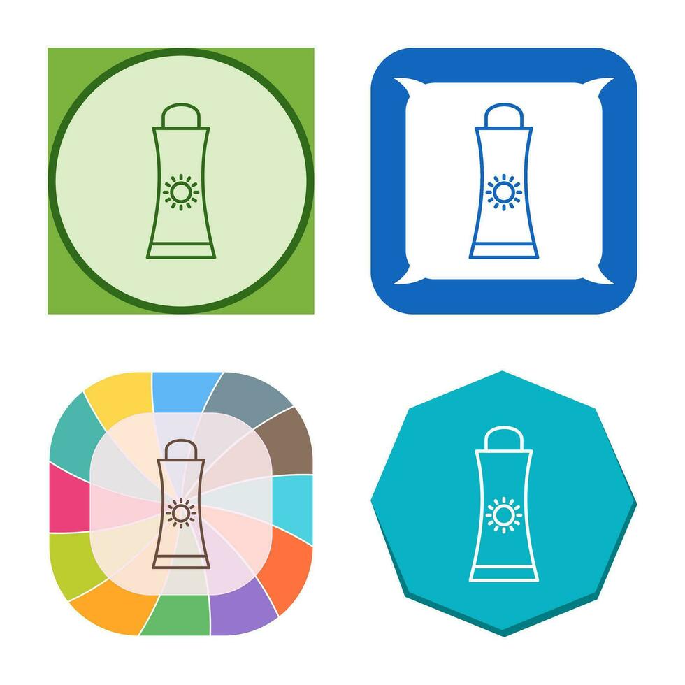 Sunblock Cream Vector Icon