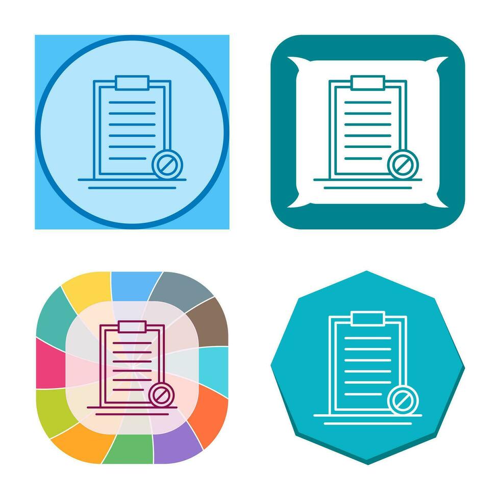 Prohibition Vector Icon