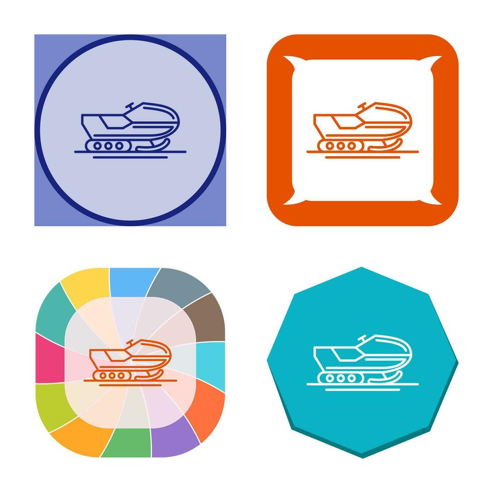 Snowmobile Vector Icon