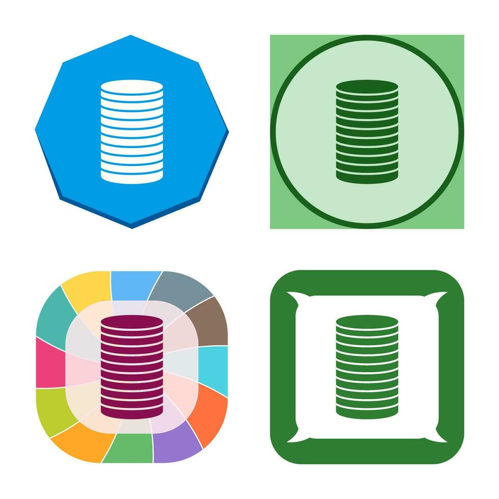 Stack of Coins Vector Icon