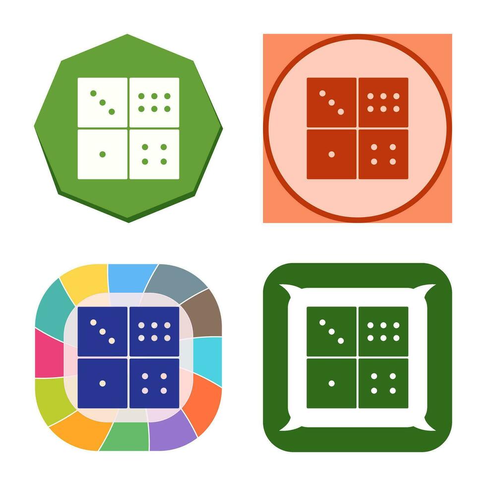 Domino Game Vector Icon