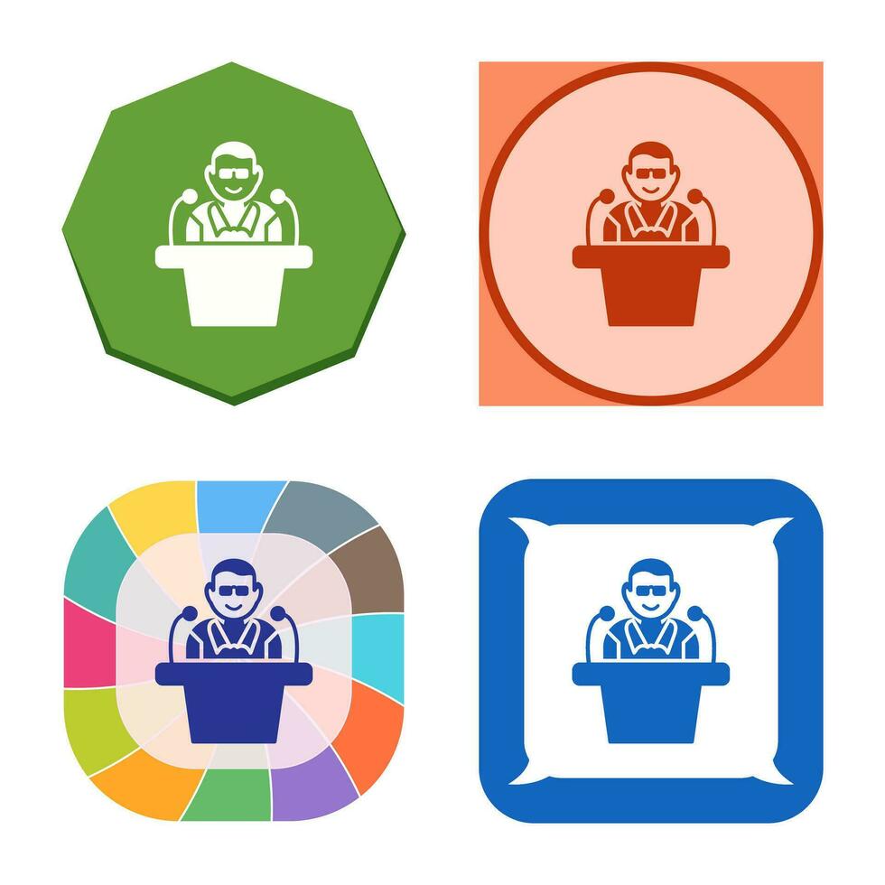 Unique Lecture Vector Icon