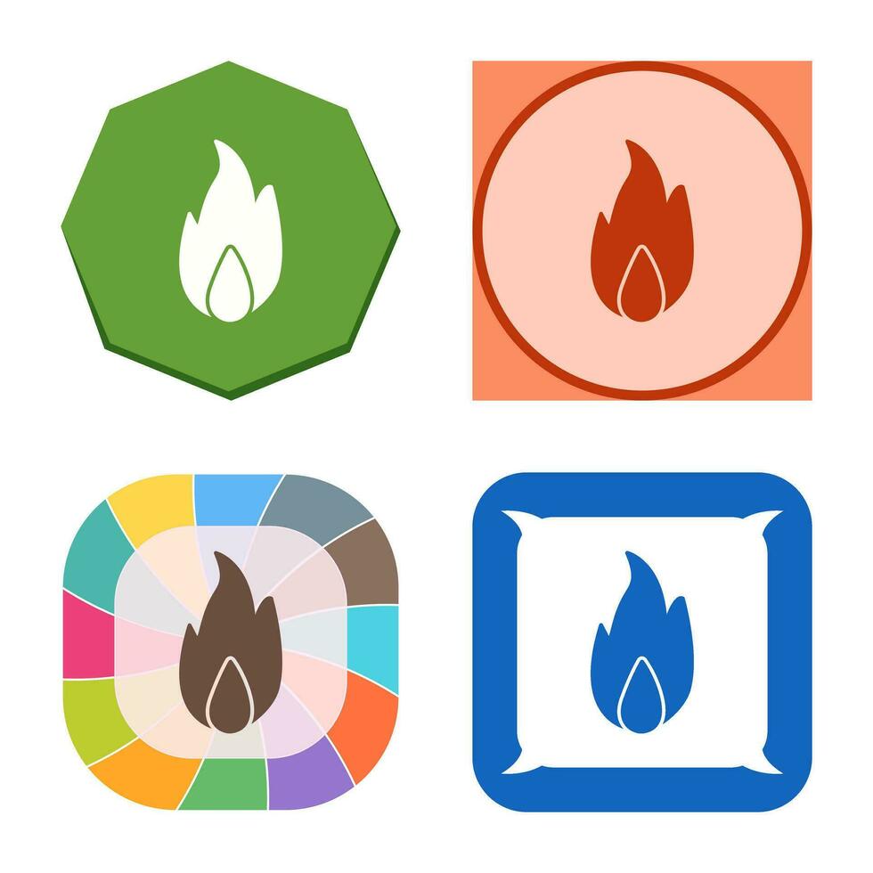 Unique Fire Vector Icon