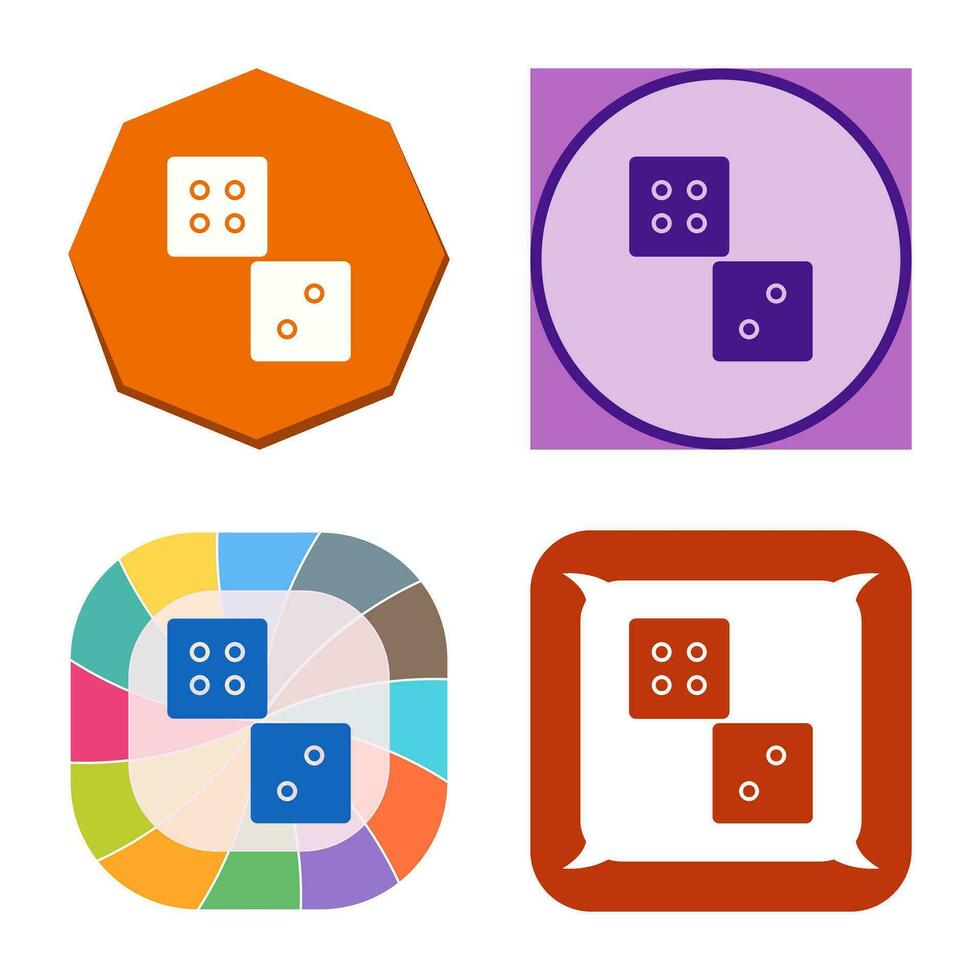 Unique Dice Vector Icon