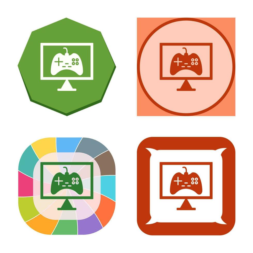 Unique Online Games Vector Icon