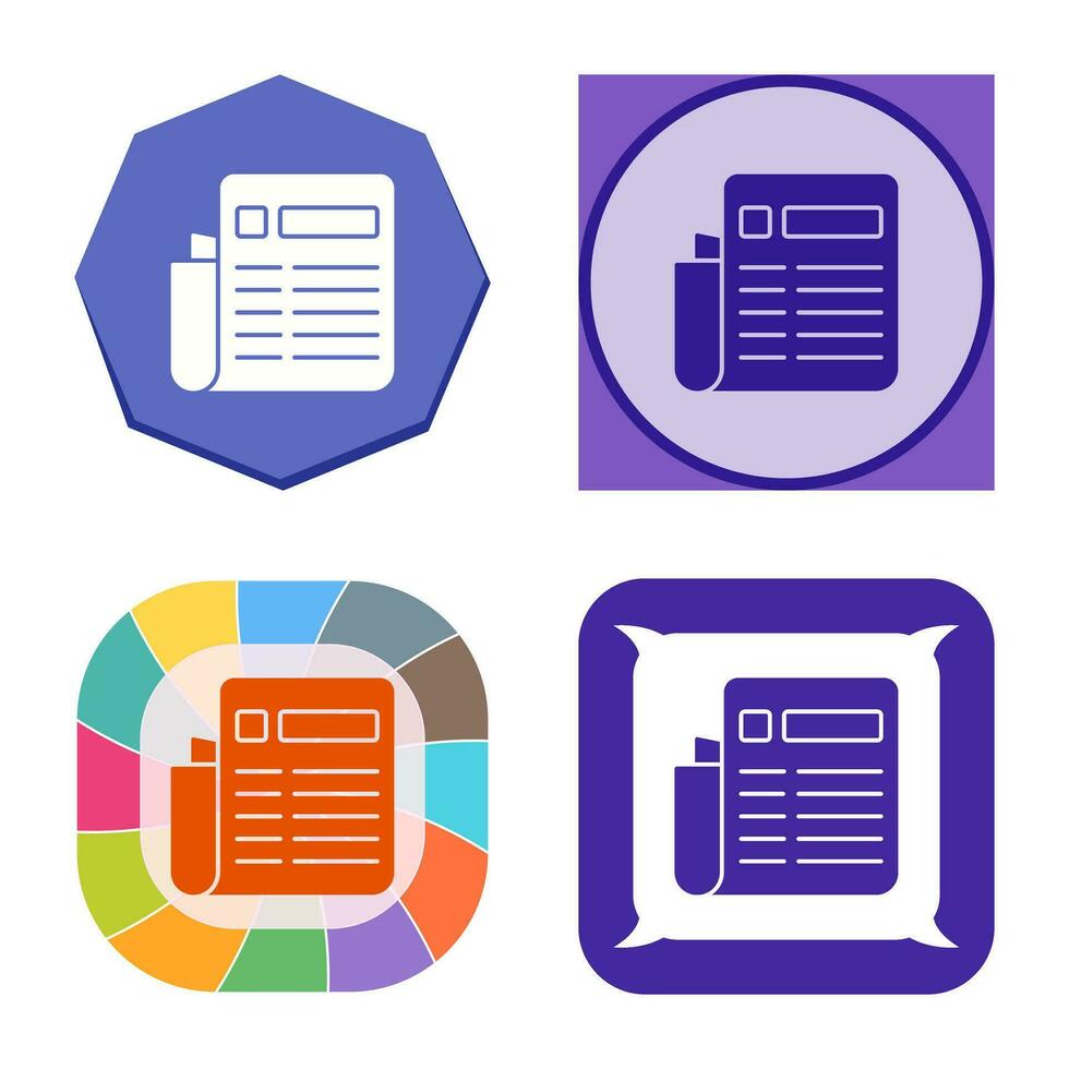 News Paper Vector Icon