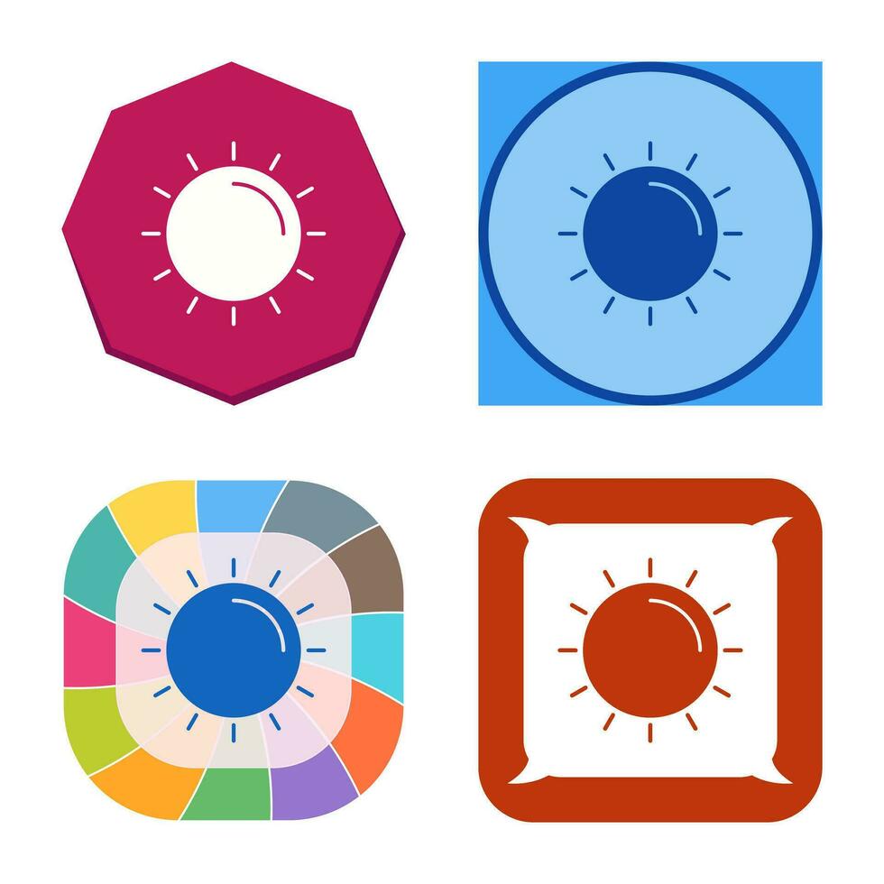 Sun Vector Icon