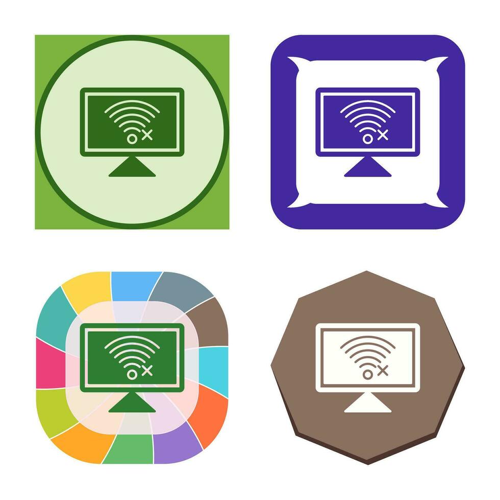 Disconnected Network Vector Icon