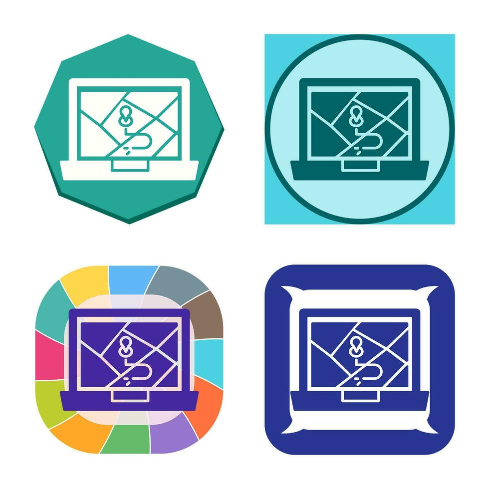 Google Map Vector Icon