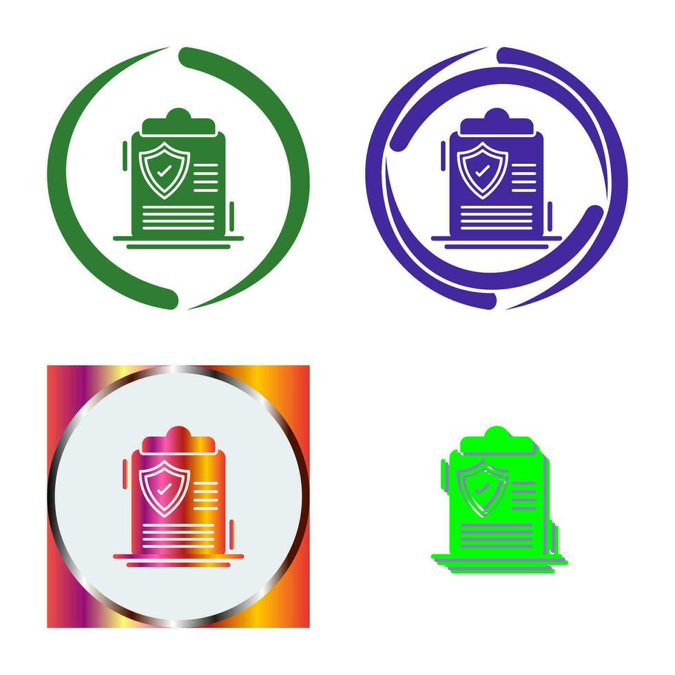 Protection Policy Vector Icon