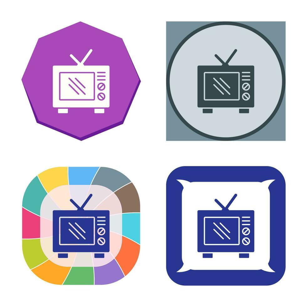 Old TV Vector Icon