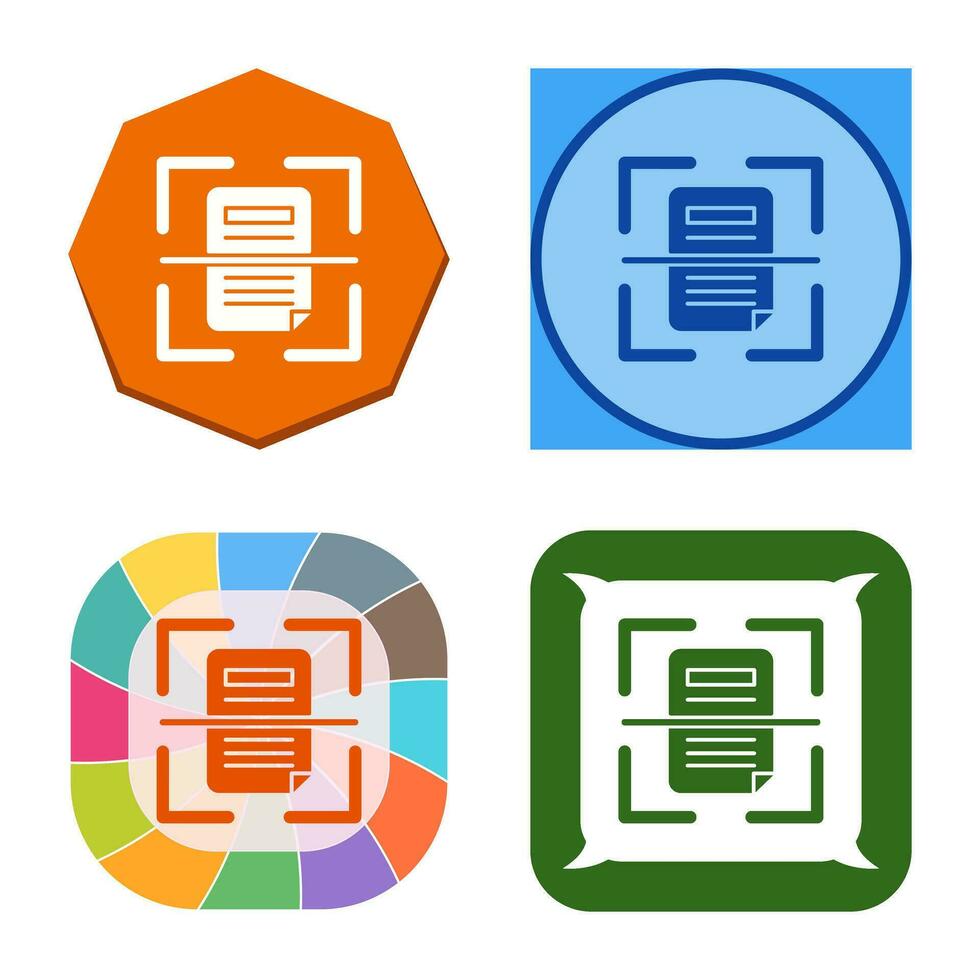 Scan Vector Icon