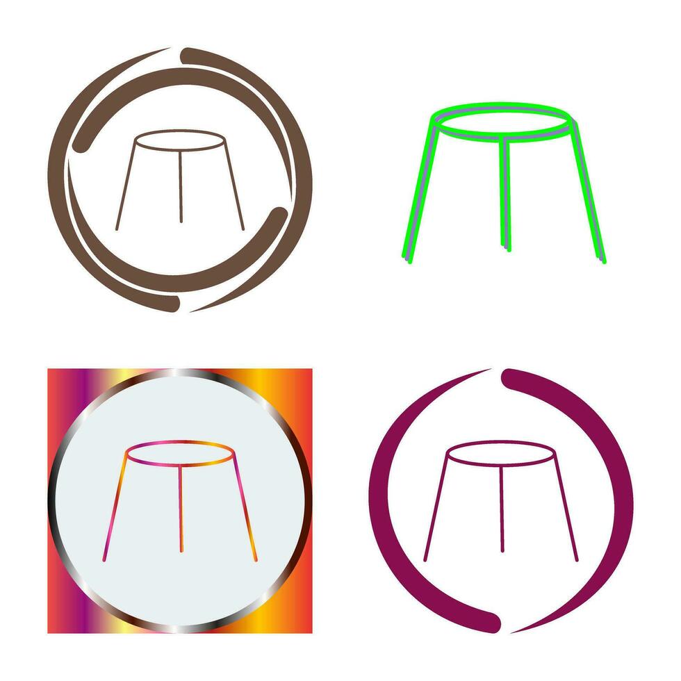 Unique Stool Vector Icon