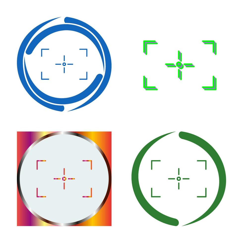 Unique Focus Vector Icon