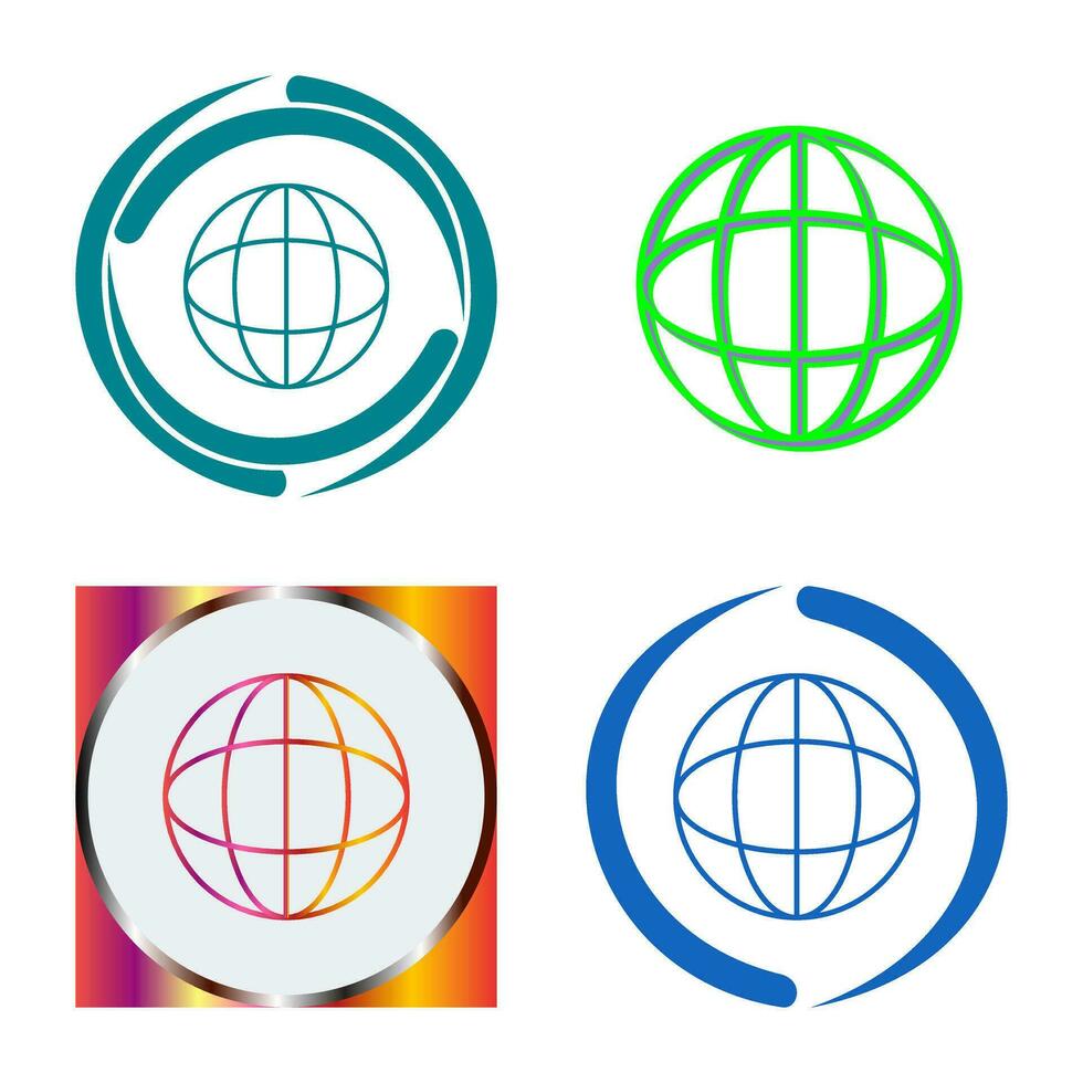 Unique Globe Vector Icon