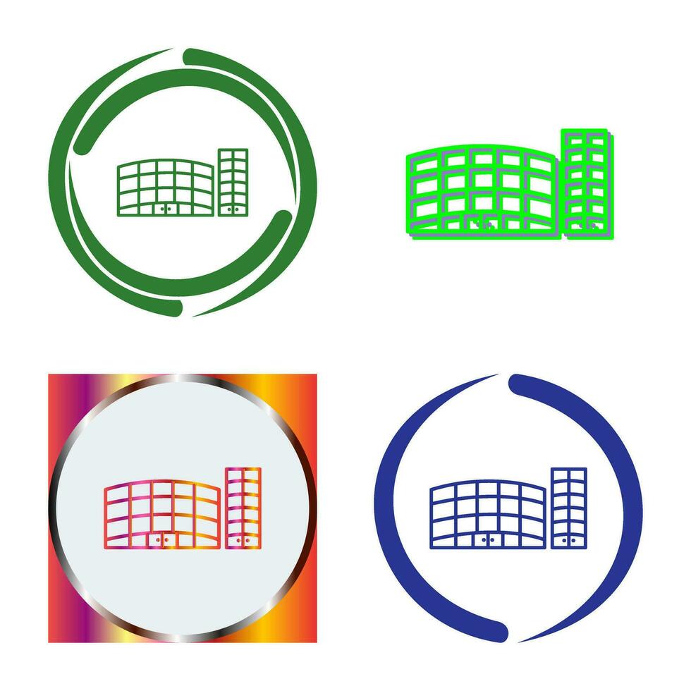 Unique Shopping Mall Vector Icon