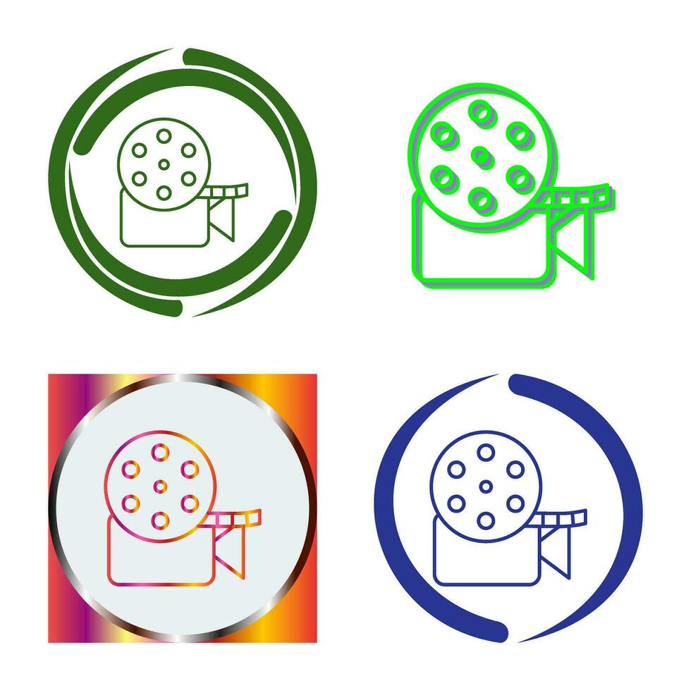 Unique Video Reel Vector Icon