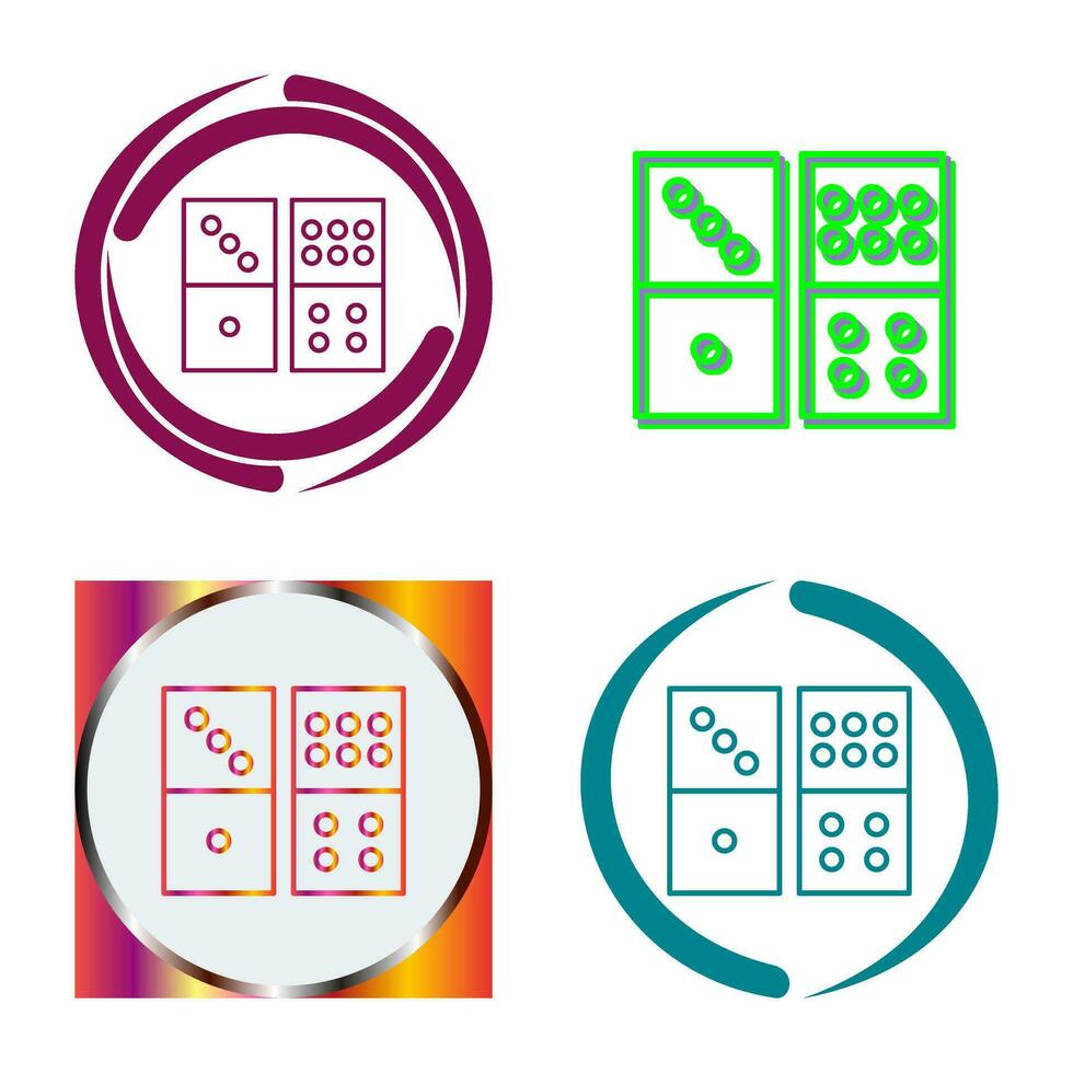 Domino Game Vector Icon