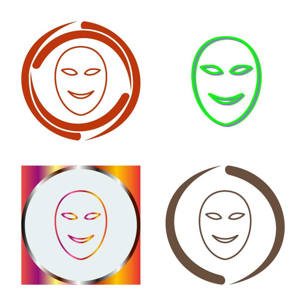 Ancient Face Mask Vector Icon