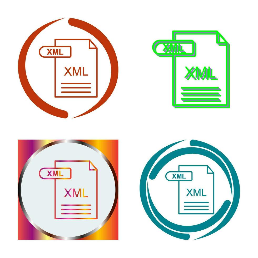 XML Vector Icon