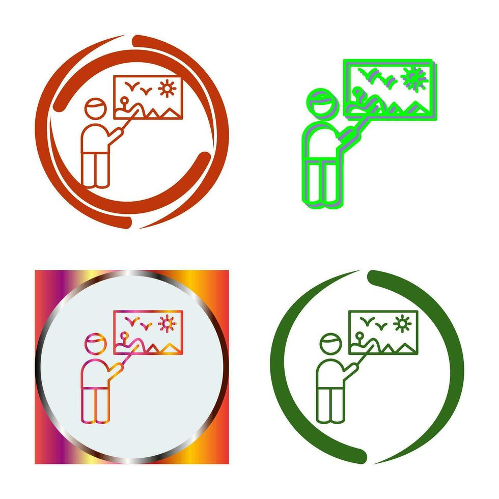 Art Museum Guide Vector Icon
