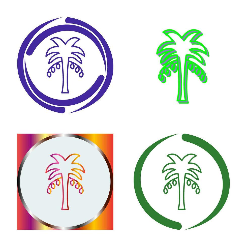 Coconut trees Vector Icon