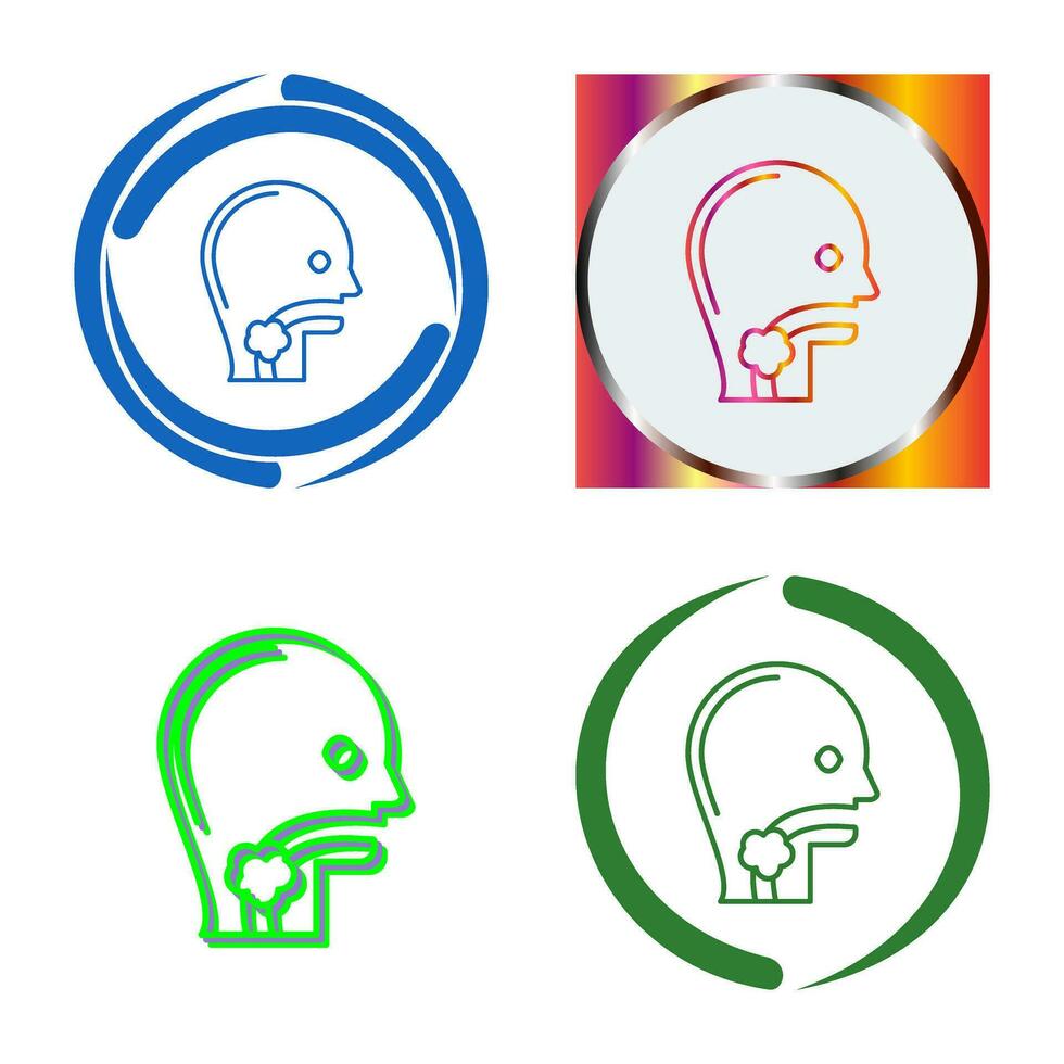 Throat Cancer Vector Icon
