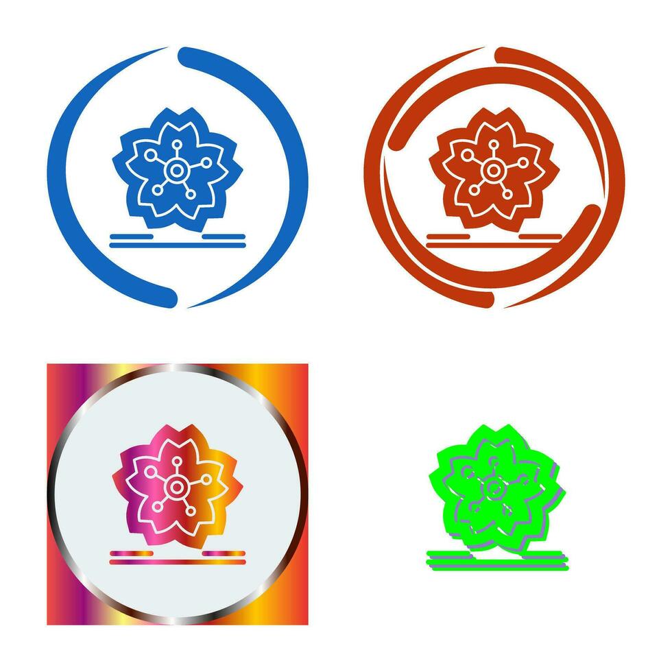 Cherry Blossom Vector Icon