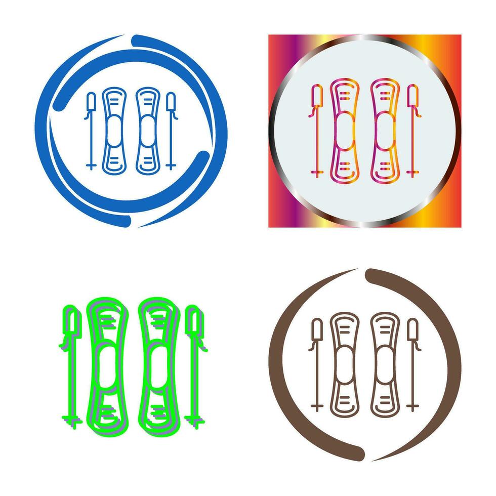 Ski Vector Icon