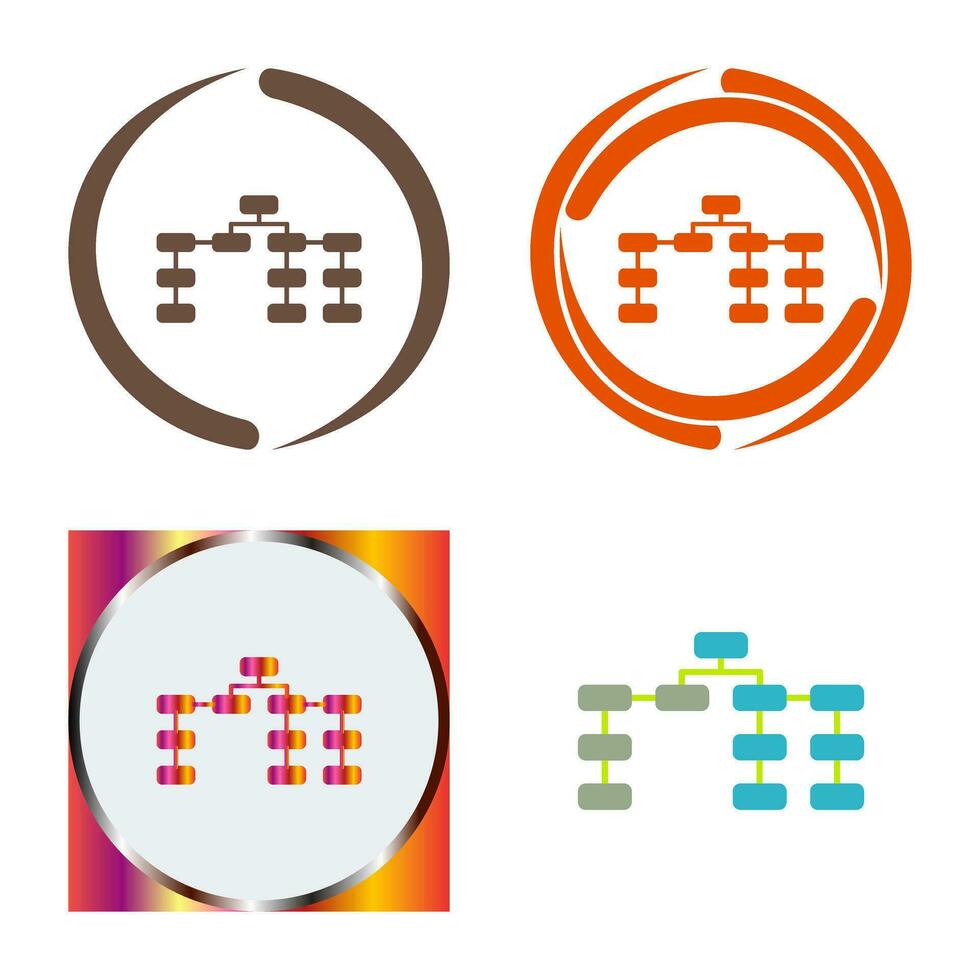 Unique Seo Structure Vector Icon