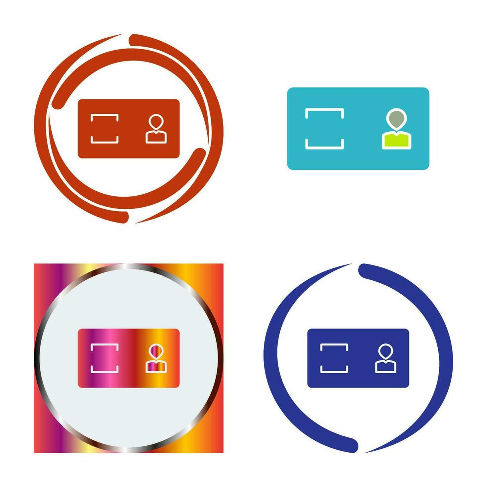 Unique Membership Card Vector Icon