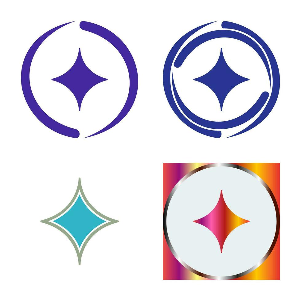 Unique Diamond Vector Icon