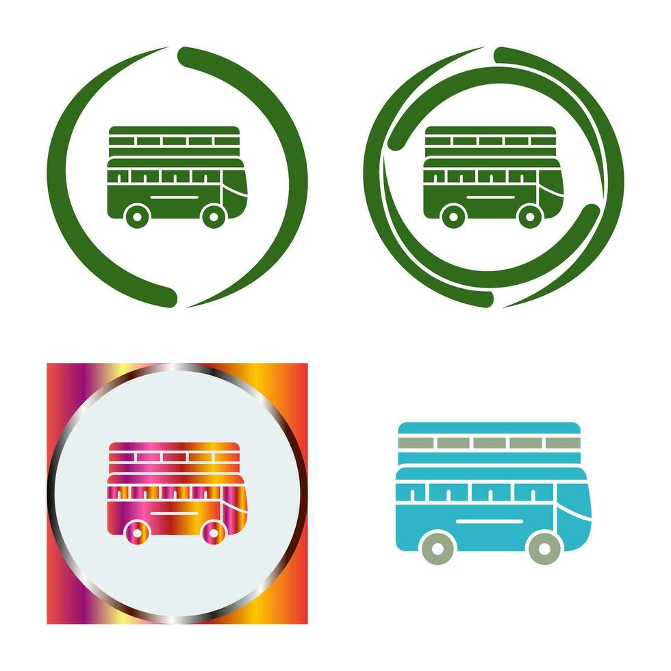 Double Bus Vector Icon