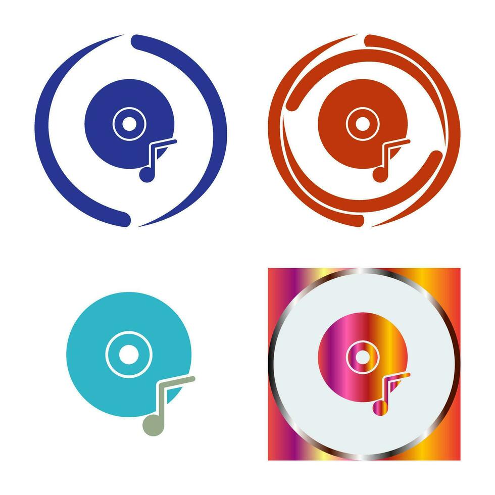 Music CD Vector Icon