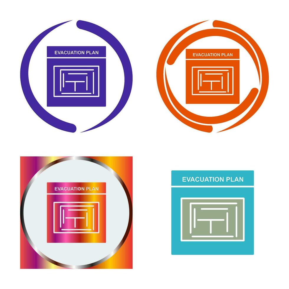 Evacuation Plan Vector Icon