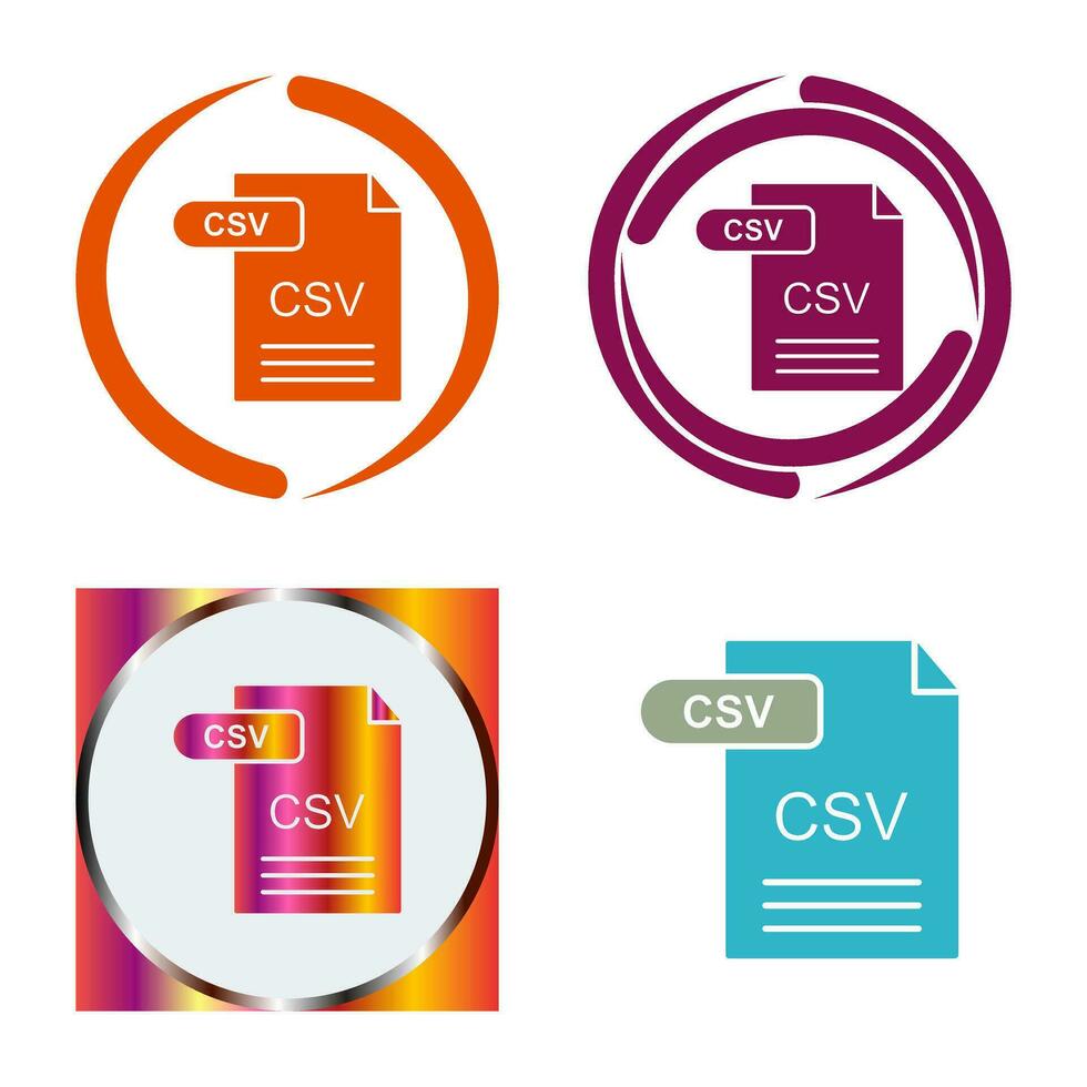 CSV Vector Icon