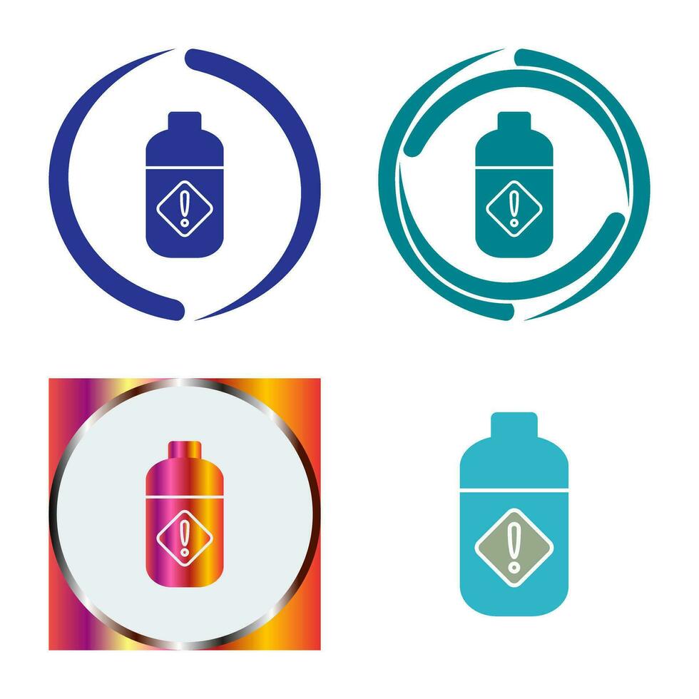 Pesticide Bottle Vector Icon