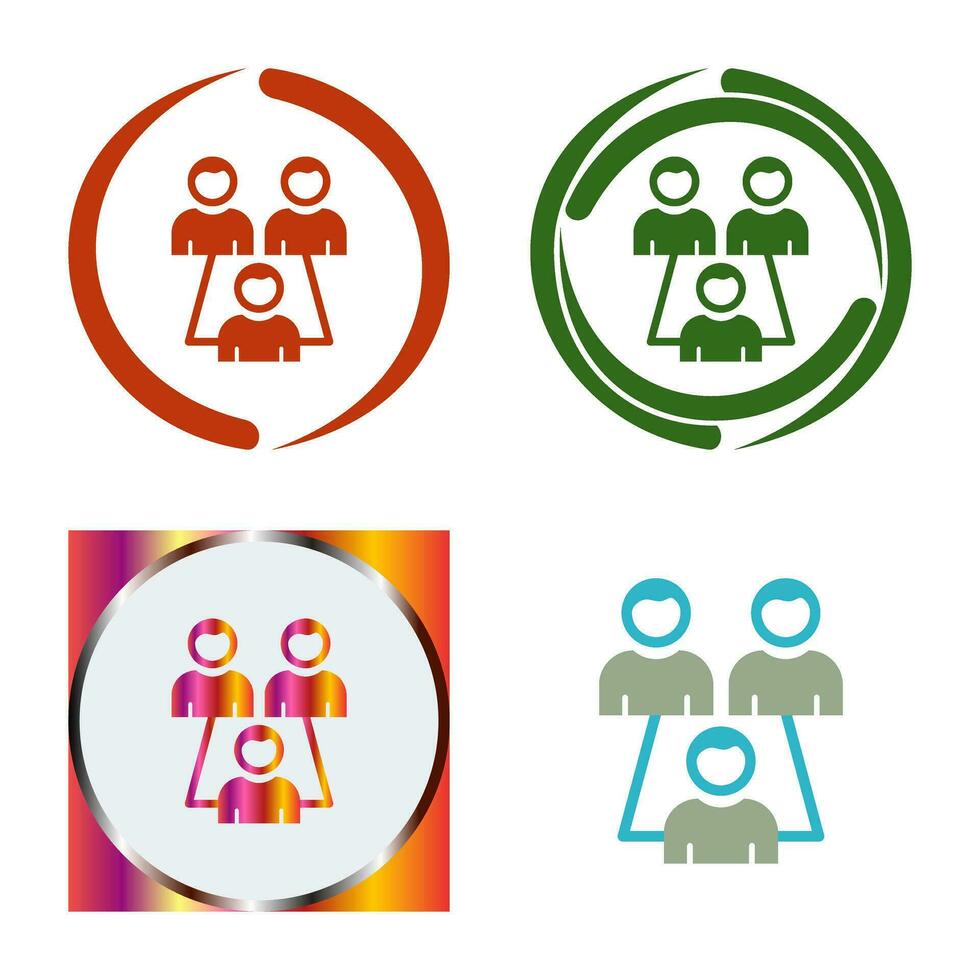 Connected Users Vector Icon