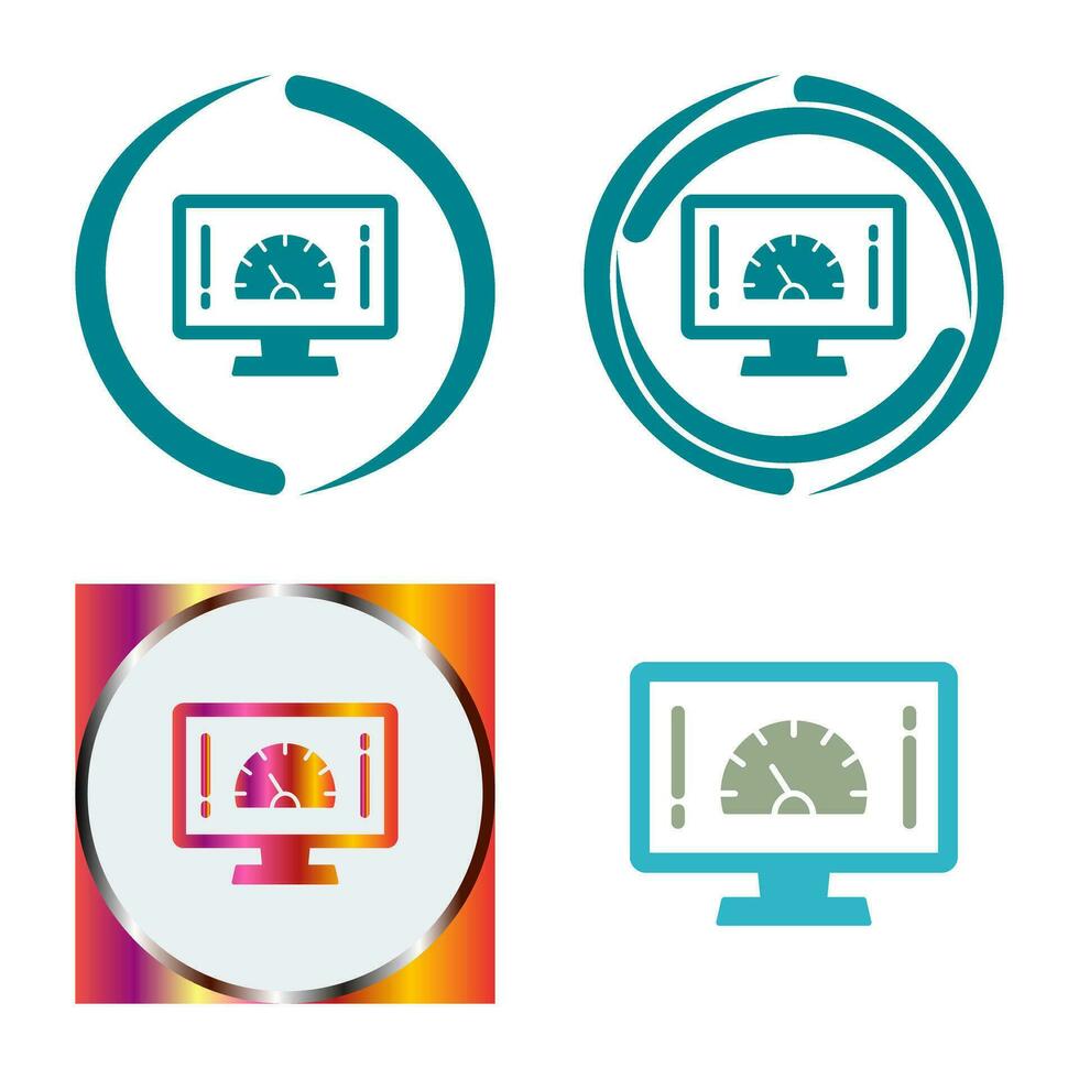 Speed Test Vector Icon