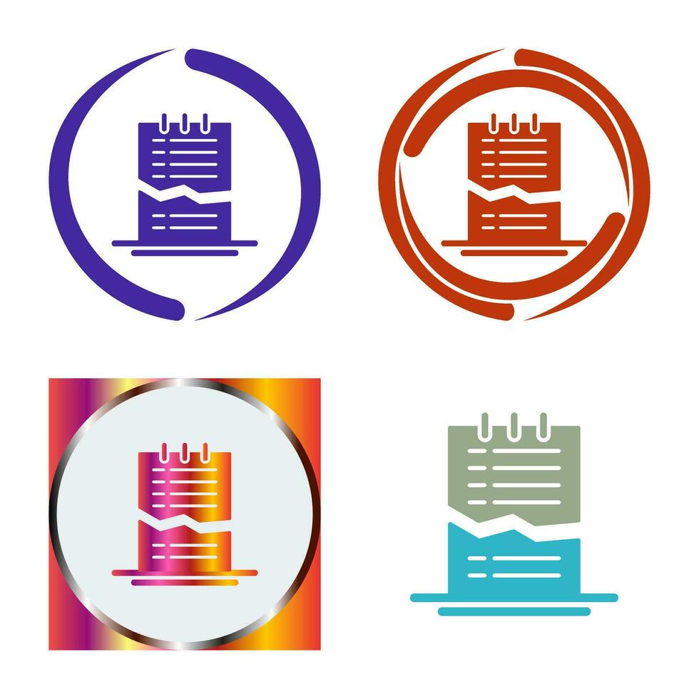 Corrupted List Vector Icon