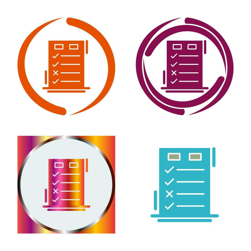 Today to Done CheckList Vector Icon