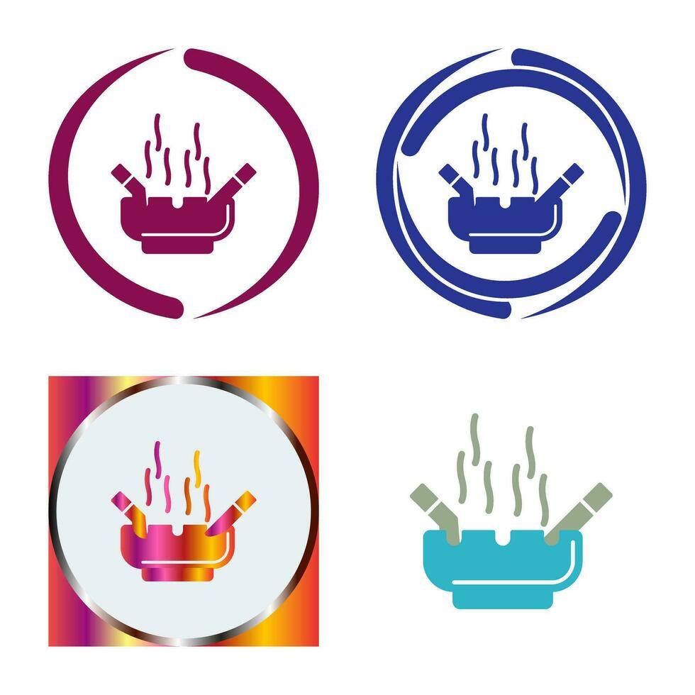Ashtray Vector Icon