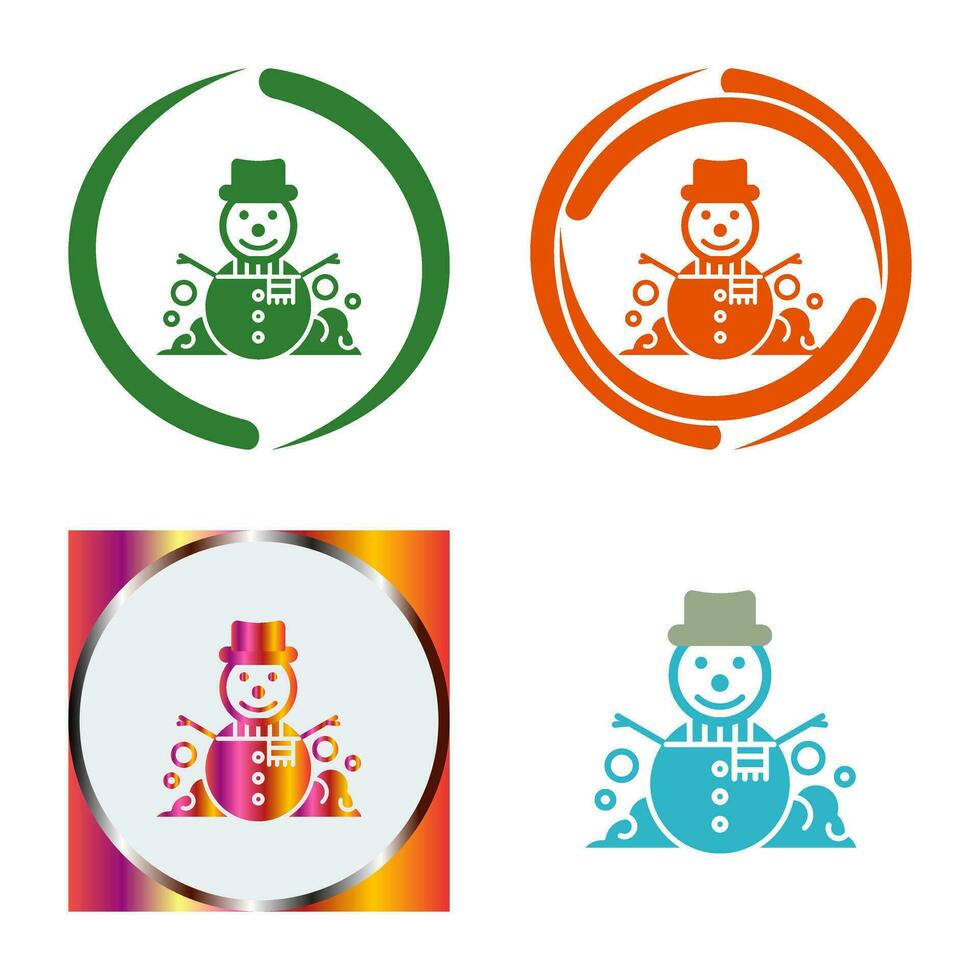 Snowman Vector Icon