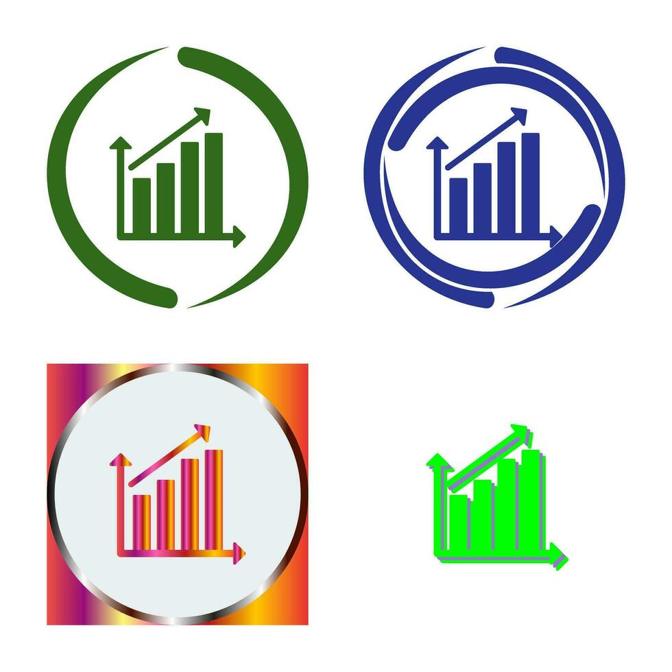 Rising Statistics Vector Icon