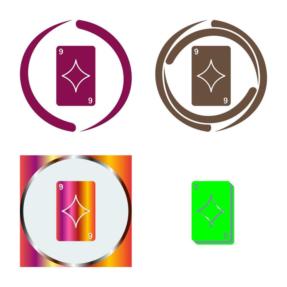 Diamonds Card Vector Icon