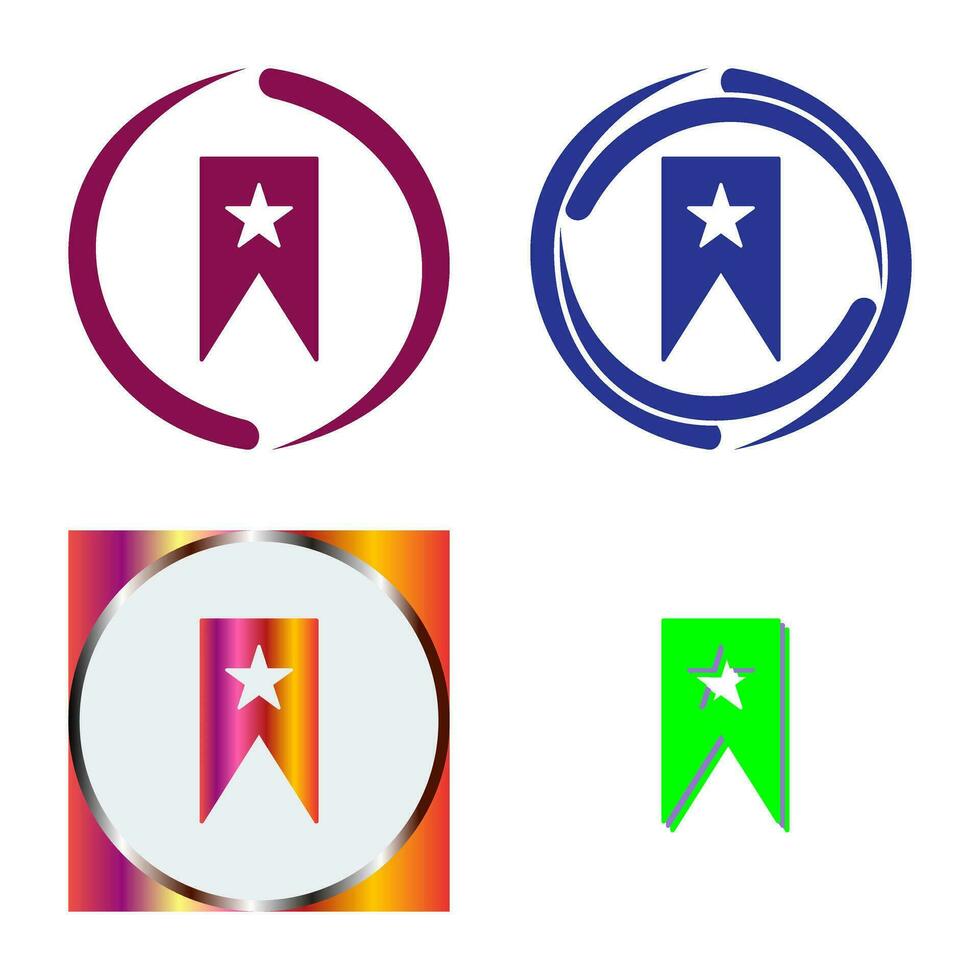 Unique Bookmarking Services Vector Icon