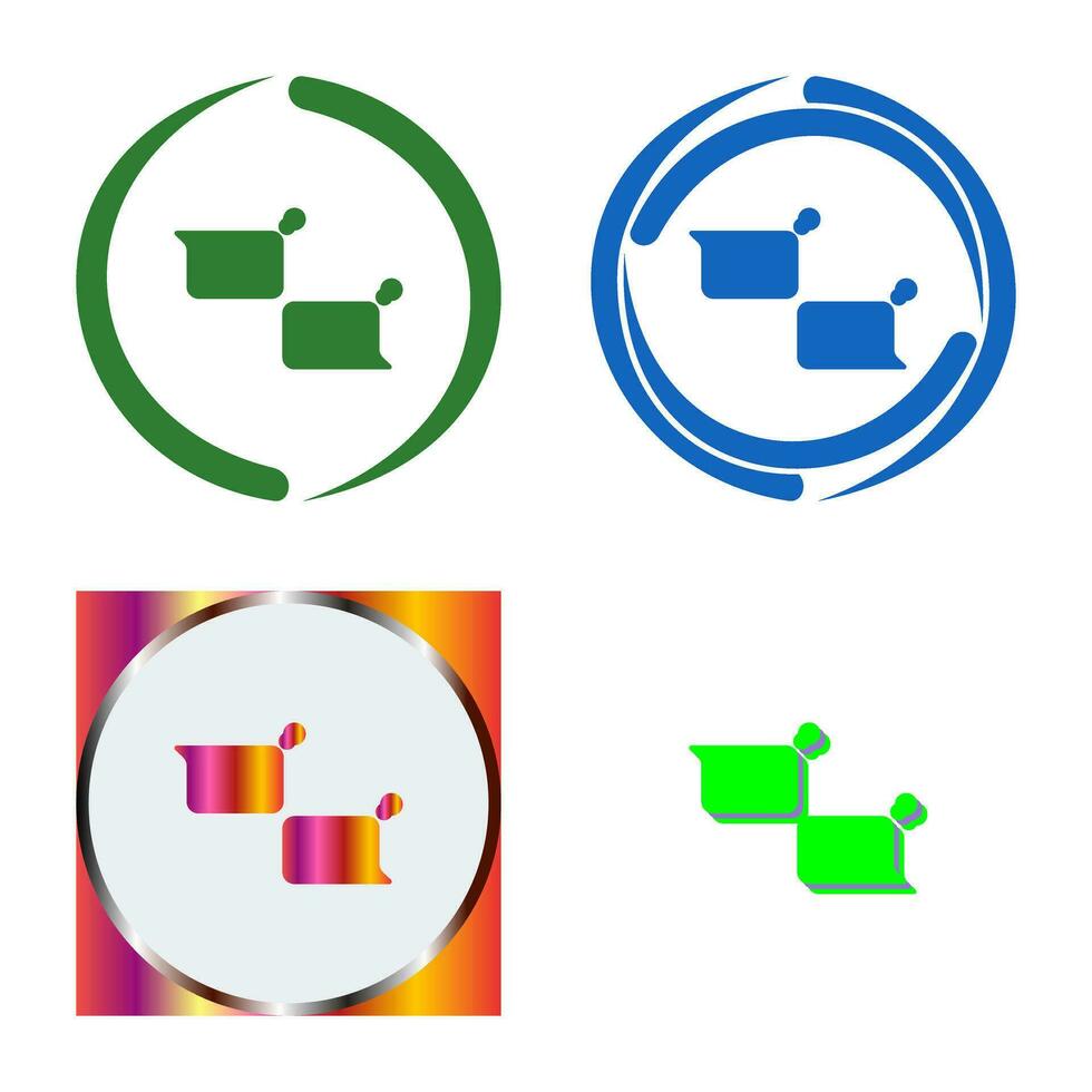 Unique Chatting Vector Icon