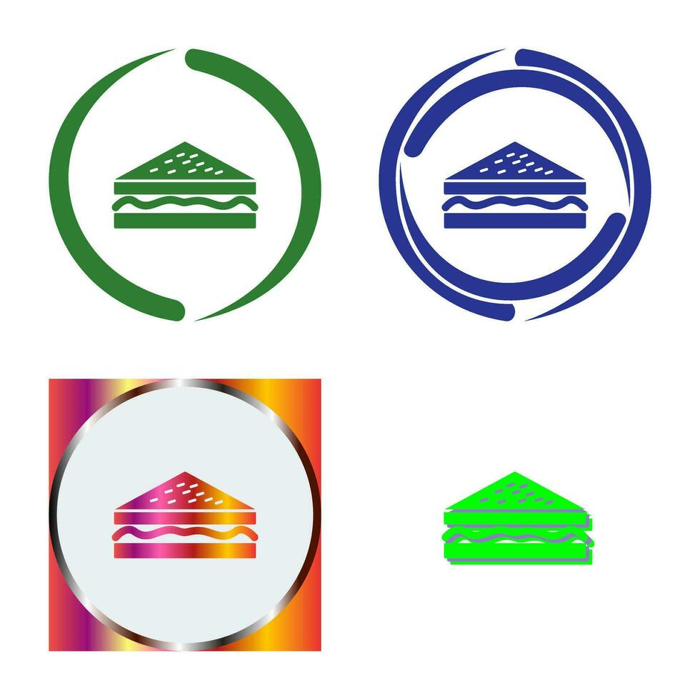 Unique Sandwich Vector Icon