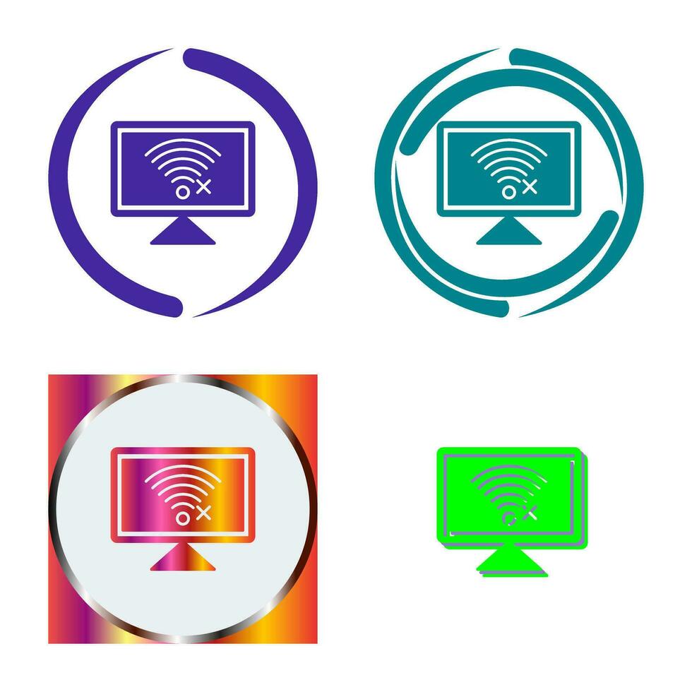 Disconnected Network Vector Icon