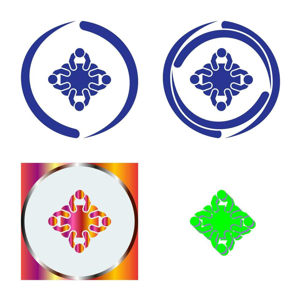 Staff Meeting Vector Icon